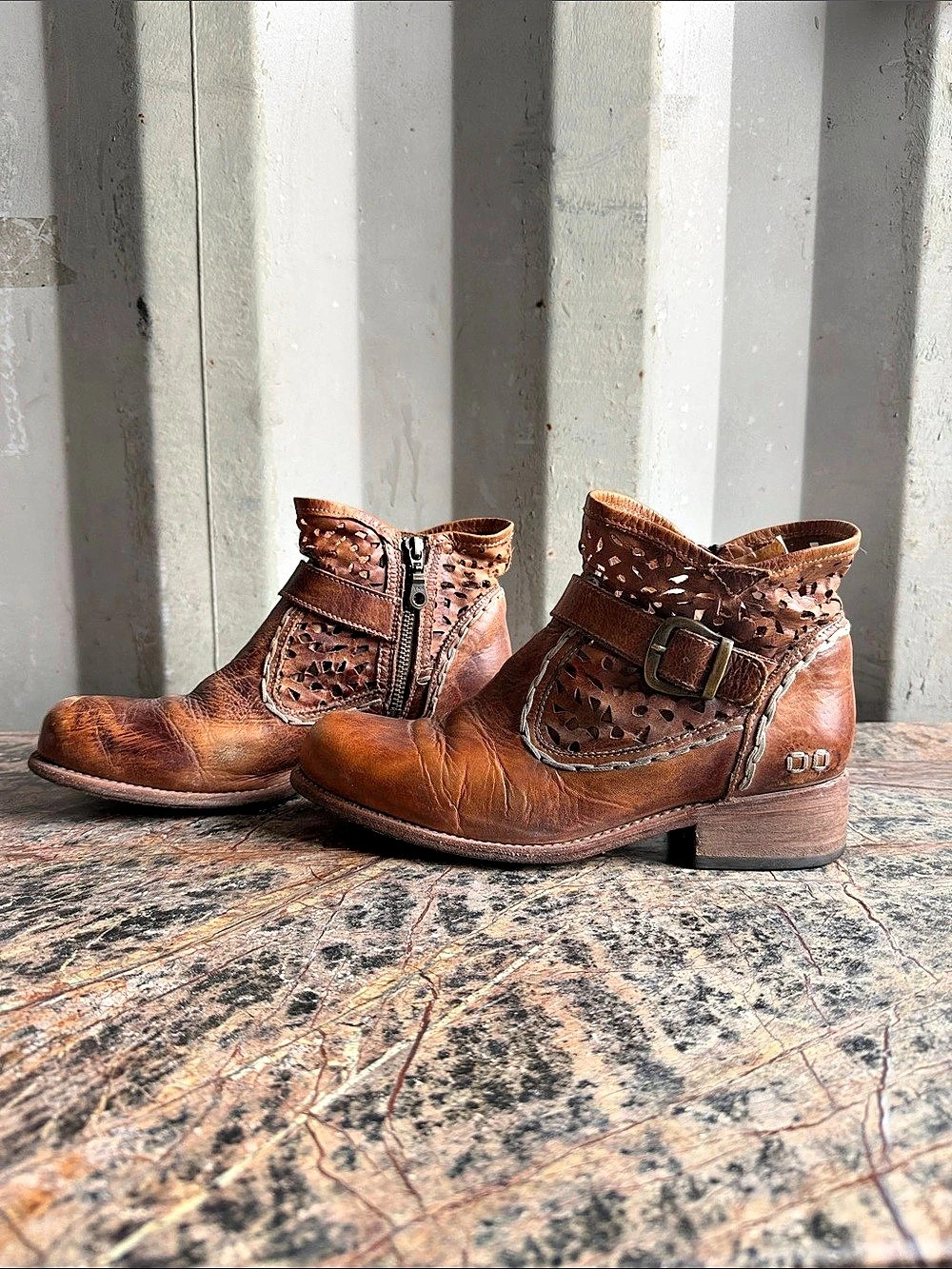 Bed|Stü Yell Women's Brown Ankle Boots